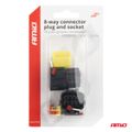 Sada elektrických vodotesných konektorov 8 PIN 2,2 mm AMiO-04350