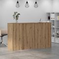 vidaXL Recepčný stôl dub artisan 180x50x103,5 cm kompozitné drevo