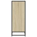 vidaXL Skrinka na topánky, sonoma 75x38x97,5cm, kompozitné drevo a kov