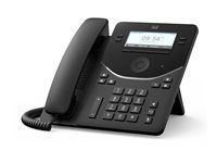 Telefón VoIP - s Trusted Platform Module (TPM) 2.0 s identifikáciou volajúceho/čakajúcim hovorom - SIP, SDP, RTCP, RTP, SRTP - 4 linky - uhlíková čerň
