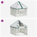 vidaXL 4 panelový psí výbeh s strechou 60 x 60 x 82 cm Plast Biela