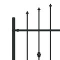vidaXL Hrotová brána ASTEN 200 x 130 cm Čierna