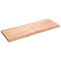 vidaXL Stolová doska bledohnedá 140x50x(2-6) cm ošetrený masívny dub