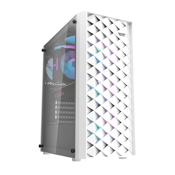 Počítačová skriňa Darkflash DK351+ 4 ventilátory (biela)