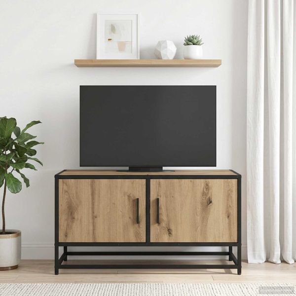 vidaXL TV skrinka 80 x 34,5 x 40 cm Dub artisan Kompozitné drevo