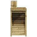 vidaXL Stôl na presádzanie s policami 82,5x50x109,5 cm impreg.borovica