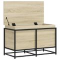 vidaXL Úložný box s vekom dub sonoma 80x40x51,5 cm kompozitné drevo