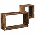 vidaXL Stenná polica Nástenná montáž Staré drevo 55 x 15 x 35 cm