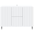 vidaXL Servírovacia skriňa Biela 89 x 34,5 x 62 cm Kompozitné drevo