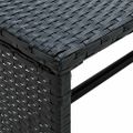 vidaXL Konferenčný stolík čierny 70x40x38 cm polyratan