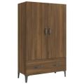 vidaXL Vysoká skrinka hnedý dub 70x31x115 cm spracované drevo