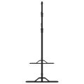 vidaXL Stojan na pozadie čierny 305x243 cm oceľ