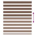 vidaXL Zebra roleta hnedá 135x150 cm šírka látky 130,9cm polyester
