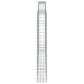 vidaXL Oblúkový gabionový kôš 4 ks 400x30x220/240cm pozinkované železo