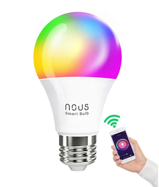 Smart LED žiarovka E27 9W RGB NOUS P3 WiFi Tuya