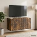 vidaXL Nástenná TV skrinka 59,5 x 31 x 30 cm Dymový dub