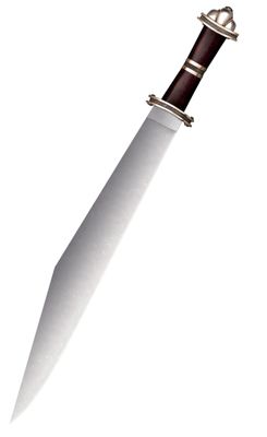 Cold Steel 88HVA Damascus Long Sax zberateľský meč 43,8 cm, drevo Palisander, puzdro z dreva a kože