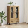 vidaXL Highboard Remeselný dub 70 x 31 x 115 cm