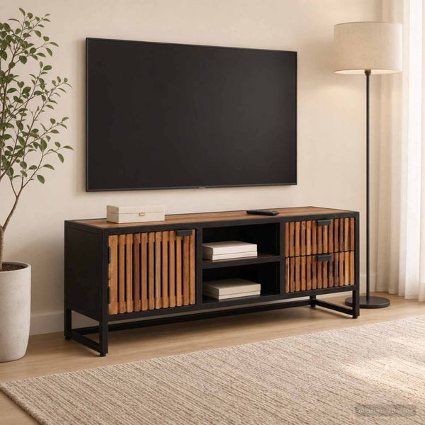 vidaXL TV skrinka so zásuvkou s úložiskom s dverami 105 x 30 x 40 cm