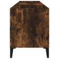 vidaXL Skrinka na platne dymový dub 121x38x48 cm kompozitné drevo