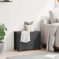 vidaXL Úložný box sivý 60x32x45,5 cm masívna borovica