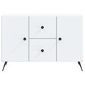 vidaXL Servírovacia skriňa Biela 89 x 34,5 x 60 cm Kompozitné drevo