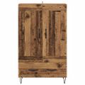 vidaXL Highboard Staré drevo 69,5 x 31 x 115 cm Kompozitné drevo