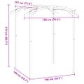 vidaXL Záhradná pergola, impregnovaná borovica 180x197x210 cm