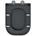 vidaXL WC sedadlo Antracitová 47,5 x 35 x 3,6 cm Duroplast