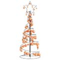 vidaXL LED vianočný stromček s ozdobami 80 LED teplá biela 120 cm