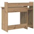 vidaXL Stôl Remeselný dub 97 x 45 x 90 cm Kompozitné drevo