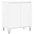vidaXL Komoda biela 60x35x70 cm spracované drevo
