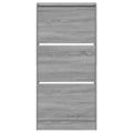 vidaXL Botník sivý dub sonoma 60x21x125,5 cm spracované drevo