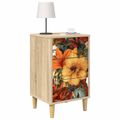 vidaXL Nočný stolík GENNEP 2 ks Dub sonoma 36 x 33 x 60 cm