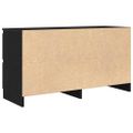 TV Skrinka vidaXL Čierna 100x35x54 cm Upravené drevo