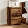 vidaXL Nočná skrinka Old Wood 40x35x62,5 cm Engineered Wood