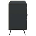 vidaXL Servírovacia skriňa Čierna 89 x 34,5 x 60 cm Kompozitné drevo