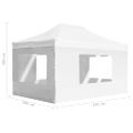 vidaXL Profesionálny skladací stan+steny, hliník 4,5x3 m, biely