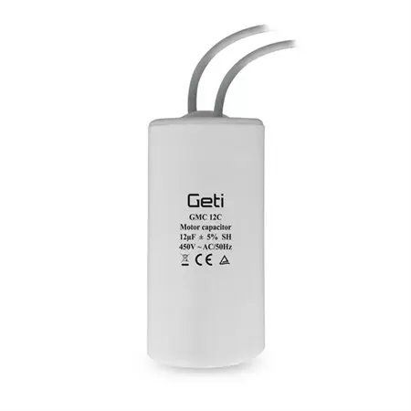 Kondenzátor spúšťací motorový 12uF 450V GETI GMC 12C