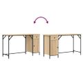 vidaXL Stôl dub sonoma 131x48x75 cm kompozitné drevo