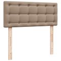 vidaXL Boxspring posteľ s matracom kapučínová 90x200 cm umelá koža