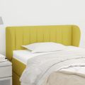 vidaXL Čelo postele so záhybmi zelený 93x23x78/88 cm látka