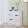 vidaXL Komoda lesklá biela 60x30x70 cm spracované drevo