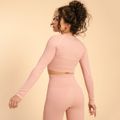 Dámske tričko Hyper Crop-Top Pink - BeastPink, veľkosť XL, veľkosť oblečenia XL