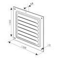 Mriežka VENTS MVM 125s 125x125mm