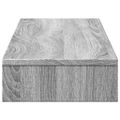 vidaXL Stojan na monitor sivý sonoma 100x27x10 cm kompozitné drevo