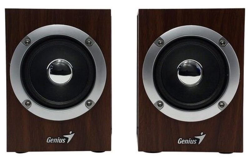 GENIUS reproduktor SP-HF280/ 2.0/ 6W/ drevený/ farba drevo Reproduktory, 2.0, 6W, USB napájenie, 3,5mm jack, drevené, hnedé