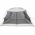 vidaXL Stan s moskytiérou so strechou Sivá 380 x 380 x 225 cm