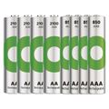 GP nabíjačka batérií Eco E821 + 4× AA 2100 + 4× AAA 850