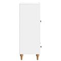 vidaXL Servírovacia skriňa Biela s vysokým leskom 66 x 34,5 x 95 cm